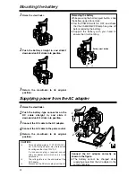 Preview for 22 page of Panasonic AG-DVX100A - Pro 3-CCD MiniDV Proline... Operating Instructions Manual