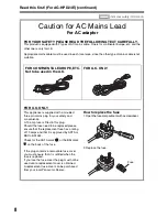 Предварительный просмотр 8 страницы Panasonic AG-HPD24PJ Operating Instructions Manual