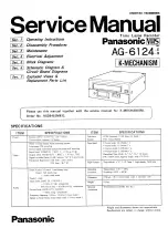 Panasonic AG6124 Service Manual предпросмотр