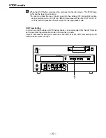 Предварительный просмотр 22 страницы Panasonic AJD440 - DVCPRO PLAYER Operating Instructions Manual