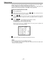 Предварительный просмотр 27 страницы Panasonic AJD440 - DVCPRO PLAYER Operating Instructions Manual