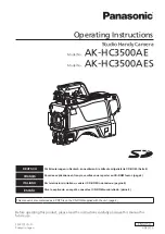 Preview for 1 page of Panasonic AK-HC3500AES Operating Instructions Manual