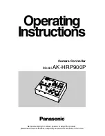 Panasonic AKHRP900P - CAMERA CONTROLLER HC Operating Instructions Manual предпросмотр