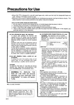 Предварительный просмотр 2 страницы Panasonic AU-65H Operating Instructions Manual