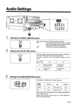 Предварительный просмотр 37 страницы Panasonic AU-65H Operating Instructions Manual