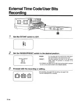 Предварительный просмотр 56 страницы Panasonic AU-65H Operating Instructions Manual