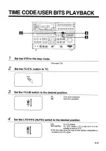 Предварительный просмотр 57 страницы Panasonic AU-65H Operating Instructions Manual