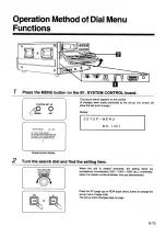 Предварительный просмотр 75 страницы Panasonic AU-65H Operating Instructions Manual