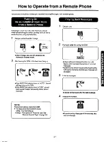 Предварительный просмотр 35 страницы Panasonic AUTO-LOGIC KX-F120 Operating Instructions Manual