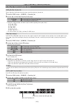 Preview for 136 page of Panasonic AV-HS6000 Operation Manual