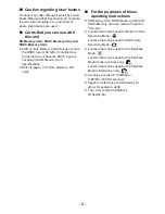 Preview for 3 page of Panasonic AVCCAM AG-AC8PJ Operating Instructions Manual