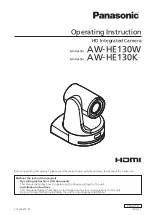 Panasonic AW-HE130W Operating Instructions Manual preview