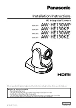 Panasonic AW-HE130WP Installation Instructions Manual предпросмотр