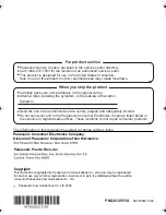 Preview for 64 page of Panasonic BL-PA300KTA - High Definition Power Line Communication Ethernet Adaptor... Operating Instructions Manual