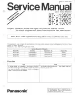 Предварительный просмотр 3 страницы Panasonic BT-H1350Y Service Manual