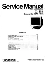 Panasonic C1381 Service Manual предпросмотр