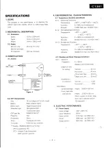 Предварительный просмотр 5 страницы Panasonic C1381 Service Manual