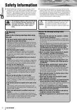 Preview for 2 page of Panasonic CQ-VD7005N Operating Instructions Manual