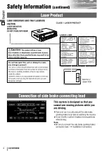 Preview for 4 page of Panasonic CQ-VD7005N Operating Instructions Manual