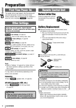 Preview for 8 page of Panasonic CQ-VD7005N Operating Instructions Manual