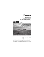 Panasonic CQC3405U - AUTO RADIO/CD DECK-MULTI LANG Operating Instructions Manual preview