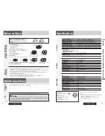 Preview for 15 page of Panasonic CQC3405U - AUTO RADIO/CD DECK-MULTI LANG Operating Instructions Manual