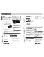 Preview for 24 page of Panasonic CQC3405U - AUTO RADIO/CD DECK-MULTI LANG Operating Instructions Manual