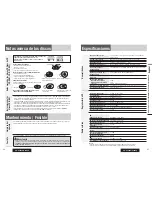 Preview for 43 page of Panasonic CQC3405U - AUTO RADIO/CD DECK-MULTI LANG Operating Instructions Manual