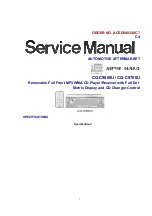 Panasonic CQC9800U - AUTO RADIO/CD DECK Service Manual предпросмотр