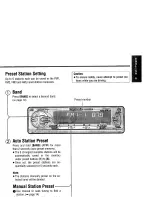 Предварительный просмотр 15 страницы Panasonic CQDFX501U - AUTO RADIO/CD DECK Operating Instructions Manual