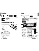 Предварительный просмотр 5 страницы Panasonic CQDFX983U - AUTO RADIO/CD DECK Operating Instructions Manual