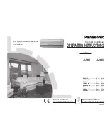 Panasonic CS-E9BKP Operating Instructions Manual preview