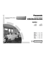 Panasonic CS-E9CKP Operating Instructions Manual предпросмотр