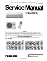 Panasonic CS-E9CKP Service Manual preview