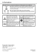 Предварительный просмотр 20 страницы Panasonic CS-RZ25VKRW Operating Instructions Manual