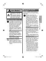 Предварительный просмотр 7 страницы Panasonic CS-TZ20WKEW Operating Instructions Manual