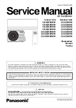 Panasonic CS-Z20XKEW Service Manual preview