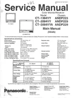 Preview for 1 page of Panasonic CT-1384VY Service Manual