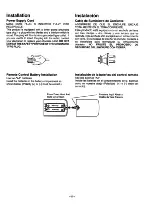 Preview for 4 page of Panasonic CT- 2003H Installer'S Manual