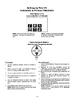 Preview for 6 page of Panasonic CT- 2003H Installer'S Manual