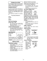 Preview for 2 page of Panasonic CT-9R20 Operating Manual