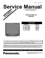 Panasonic CT2511HDB - 25" HOTEL/MOTEL TV Service Manual preview