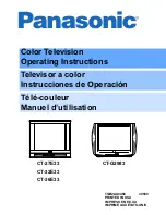 Panasonic CT27E33 - 27" TV Operating Manual preview