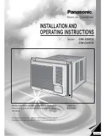 Panasonic CW-C80YU Install And Operation Instructions preview