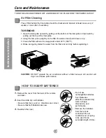 Preview for 8 page of Panasonic CW-XC103VU Installation And Operating Instructions Manual