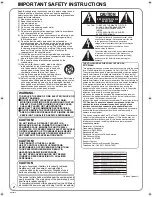 Preview for 2 page of Panasonic DMP-BD70V - Blu-ray Disc/VHS Multimedia... Operating Instructions Manual