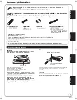 Preview for 5 page of Panasonic DMP-BD70V - Blu-ray Disc/VHS Multimedia... Operating Instructions Manual