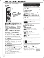 Preview for 20 page of Panasonic DMP-BD70V - Blu-ray Disc/VHS Multimedia... Operating Instructions Manual