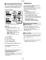 Preview for 21 page of Panasonic DMP-BDT260 Operating Instructions Manual