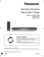 Panasonic DMP-BDT330 Operating Instructions Manual preview